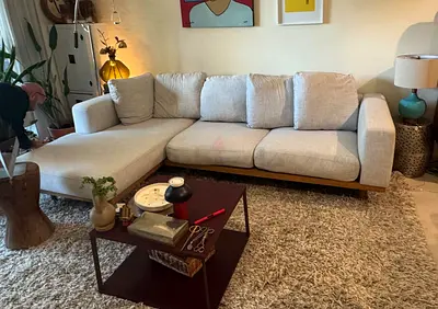 Great Condition West Elm Newport L Shape Sofa