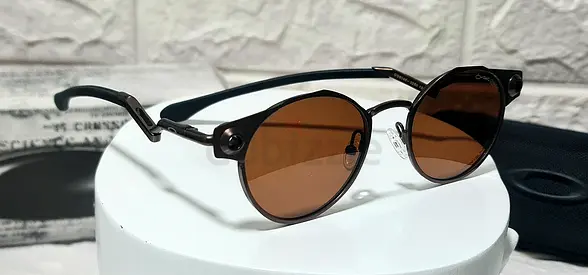 Sunglass Oakley Deadbolt Metal Bronze Frame w/ Rose Gold Iridium Prizm Lens