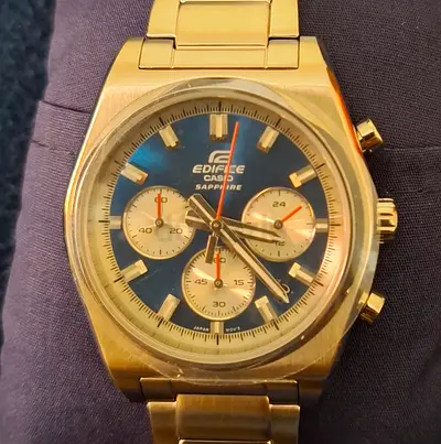Price Drop. Casio Edifice Sapphire chronograph stainless steel men's watch