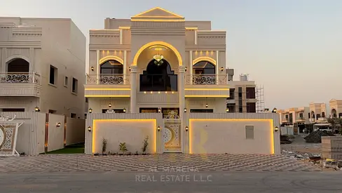 فيلا كلاسيك فاخرة للبيع شامل رسوم التسجيل والتمليك | 6 غرف | روف مفتوح | 4,100 قدم² بناء و 3700 مساحة الارض تملك حر