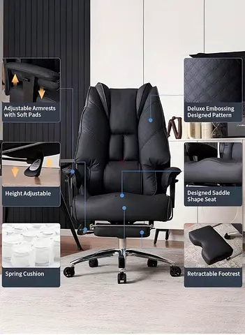 Recliner Office Chair with Gaming Table