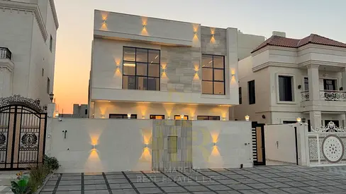 Al Helio 2, near Sheikh Mohammed bin Zayed Road and Emirates Road | 5 master bedrooms + private swimming pool | Price includes registration fees Villa