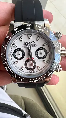 Custom Seiko 'Panda' Chronograph Mod – VK63 Movement (Brand New)