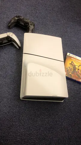 Sony PS5 Slim console (disc addition) with 2 DualSense controllers and game disc