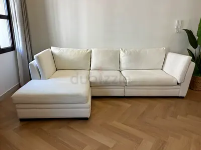 Bespoke Cream Bouclé L-Shaped Sofa