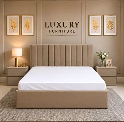 Brand New Queen size bed storage bed including mattress good quality Queen bed