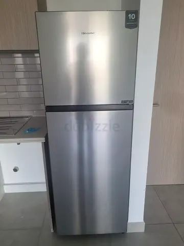 Hisense 2-door Stainless Steel Refrigerator - Perfect Condition