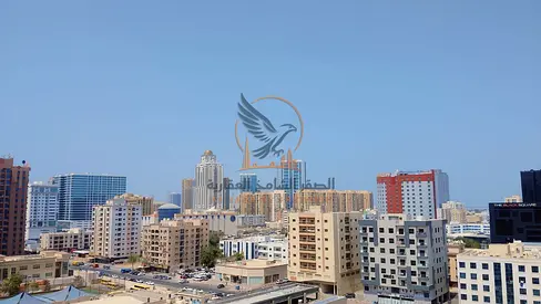 Large Studio for Rent Al Nuaimiya Tower C Private Parking Balcony Open View Near Al Hikmah School Move In Ready