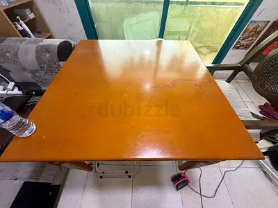 Title: Original Teakwood Table with Chair – AED 150 Only  Price: AED 150 (Table + Chair)  Descriptio