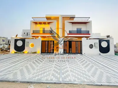 Brand-new villa (first occupancy) with 4 master bedrooms for rent in Al Helio 2, Ajman.