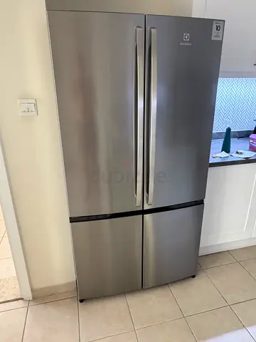 Electrolux EQA6000X Stainless Steel 4-Door Refrigerator - 90cm wide, 70cm deep Excellent Condition