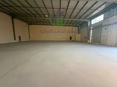 Brand new 6,330 sq ft. warehouse in Al Sajaa, two gates, bathroom, 36 kW, fire system, Civil Defence