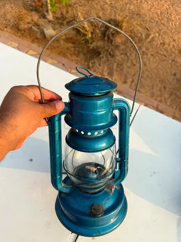 Used Vintage Kerosene Lantern / Hurricane Lamp - Working Condition