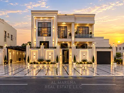 Luxury Villa in Al Raqaib – Ajman | 6 Master Bedrooms | For UAE Nationals Only | Includes Electricity, Water, and Air Conditioning