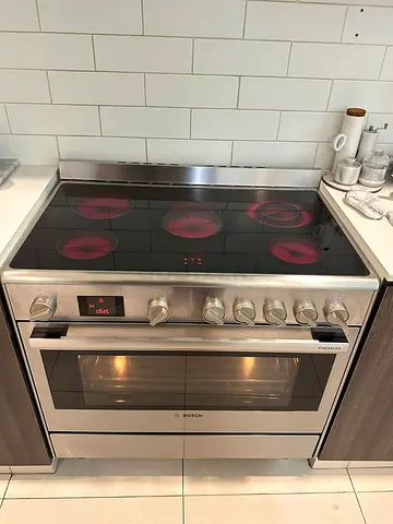 BOSCH Series 6 Model 5 Hobs Full Electric Ceramic Cooker Range Size 90cm