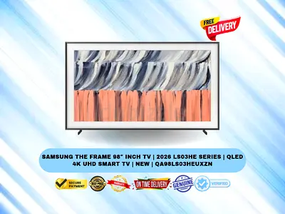 Samsung The Frame 98″ Inch TV | 2026 LS03HE Series | QLED 4K UHD Smart TV | New | QA98LS03HEUXZN