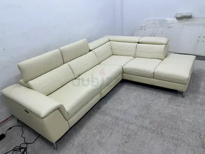 Pure leather electric recliner sofa