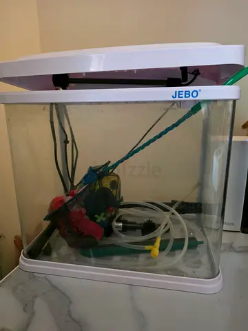 JEBO aquarium tank with filter and accessories