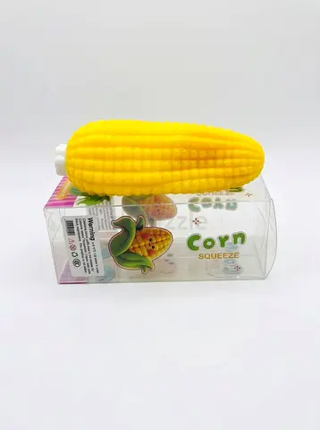 Yellow Corn Shape Crunchy ASMR Squeeze Toy
