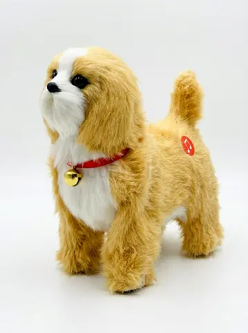 Electronic Walking and Singing Plush Dog Toy