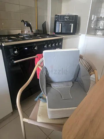 Children's booster seat grey and white
