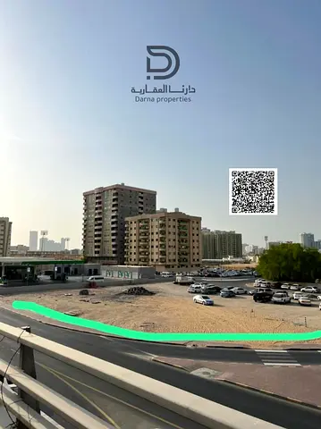Residential Commercial Plot for Sale in Al Rashidiya 2, Ajman, Corner Plot on 3 Streets Along Sheikh Khalifa Street, Opposite Gulf Bridge, 24,800 Sq.