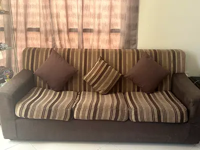 Three seater sofa and two single seaters sofas