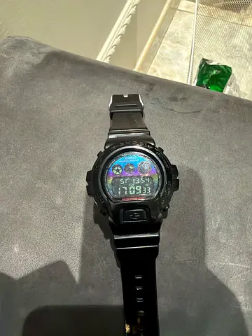 Black digital sports watch (used) - rugged G-style look