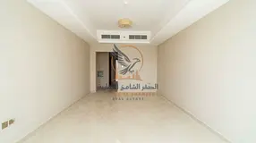 For annual rent in Ajman One-bedroom apartment with a living room and clock tower view in Gulf Tower