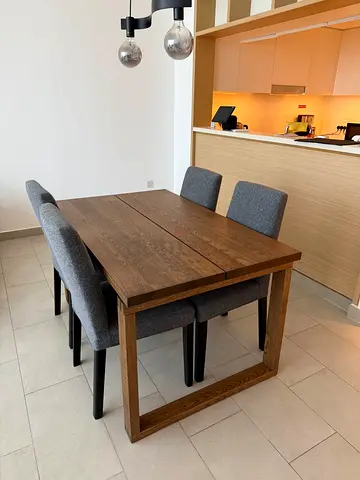 IKEA MÖRBYLÅNGA Dining Table, oak veneer brown stained, 140x85 cm