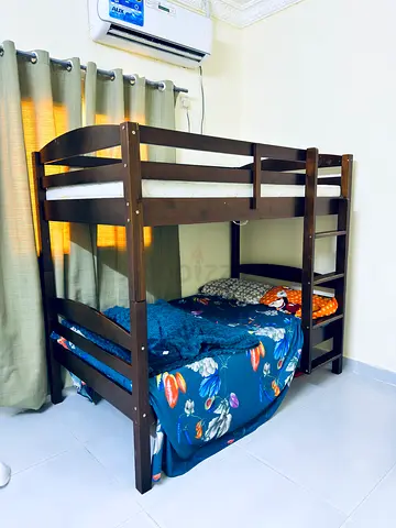 Solid Wooden Bunk Bed Double Bed