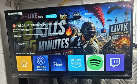 A 32 inches Geepass smart tv