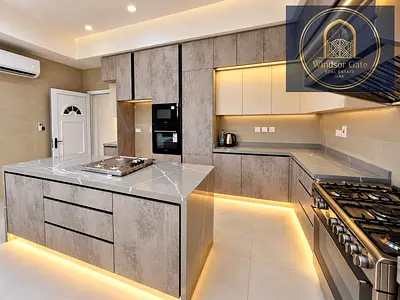 👑 Windsor Gate Real Estate | Exceptional Furnished 6BR Luxury Villa | 2 Majlis | 2 Kitchens | Sola