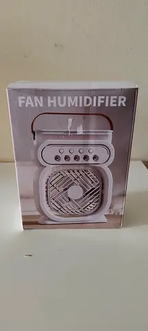Compact Portable Fan Humidifier - Small Desk Cooler & Mister
