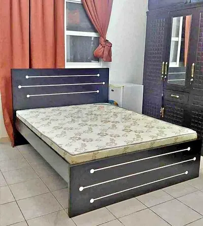 New Wooden Double Bed With Mattress