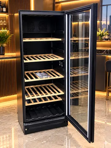 Vestfrost W155 Wine Cooler – 338 Litres – Premium Black Glass Door