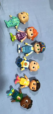 Set of 6 Toddler COCOMELON Character Figures - Excellent Condition