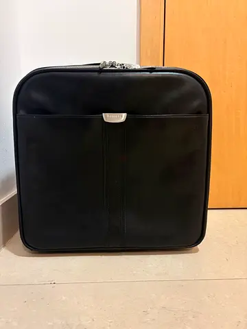 Vintage Ferrari leather trolly bag