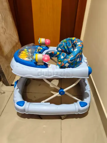 Lightweight Baby Walker with Activity Tray - Blue