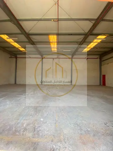 Warehouse for Rent on Al Sajaa Main Road | 3,050 Sq. Ft. | 13 kW Electricity | Firefighting System | Reduced Rent