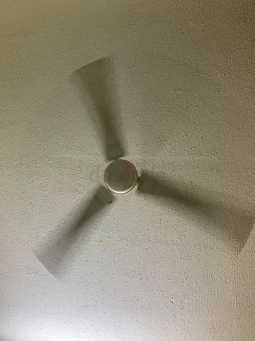 White 3-blade Ceiling Fan - Good Working Condition