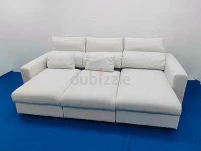 Ikea Eskilstuna gray lshape sofabed with storage space