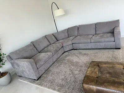 Crate&Barrel Axis Feather filled Corner Sofa