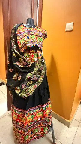 Gatba dress ..  embroidered traditional women's  3 pc   set with ghagara choli dupatta free size