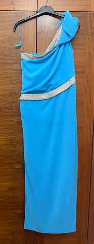 Evening long dress with sequins