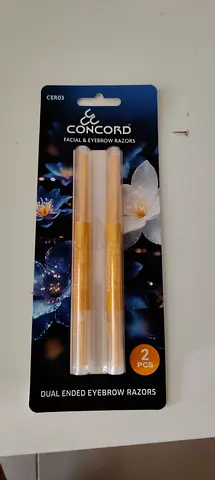 Concord Dual-Ended Facial & Eyebrow Razors - 2pcs (Brand New)