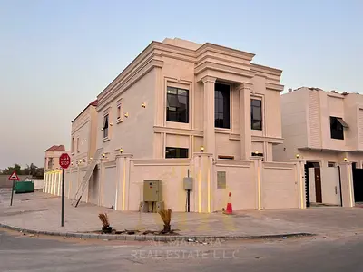 🔥 Villa for sale in Al Helio 2 – Ajman | 5 master bedrooms, a majlis, and two living areas | Priced at AED 1,950,000, inclusive of fees, electricity,