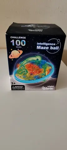 Night Glow 3D Planetary Rotating maze ball- New in Box