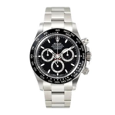 Rolex 1.1 Cosmograph Daytona 1.1 Stainless Steel Chronograph Watch - Black Dial