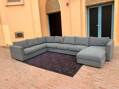 Dark gray IKEA Vimle U Shape Sofa with Storage